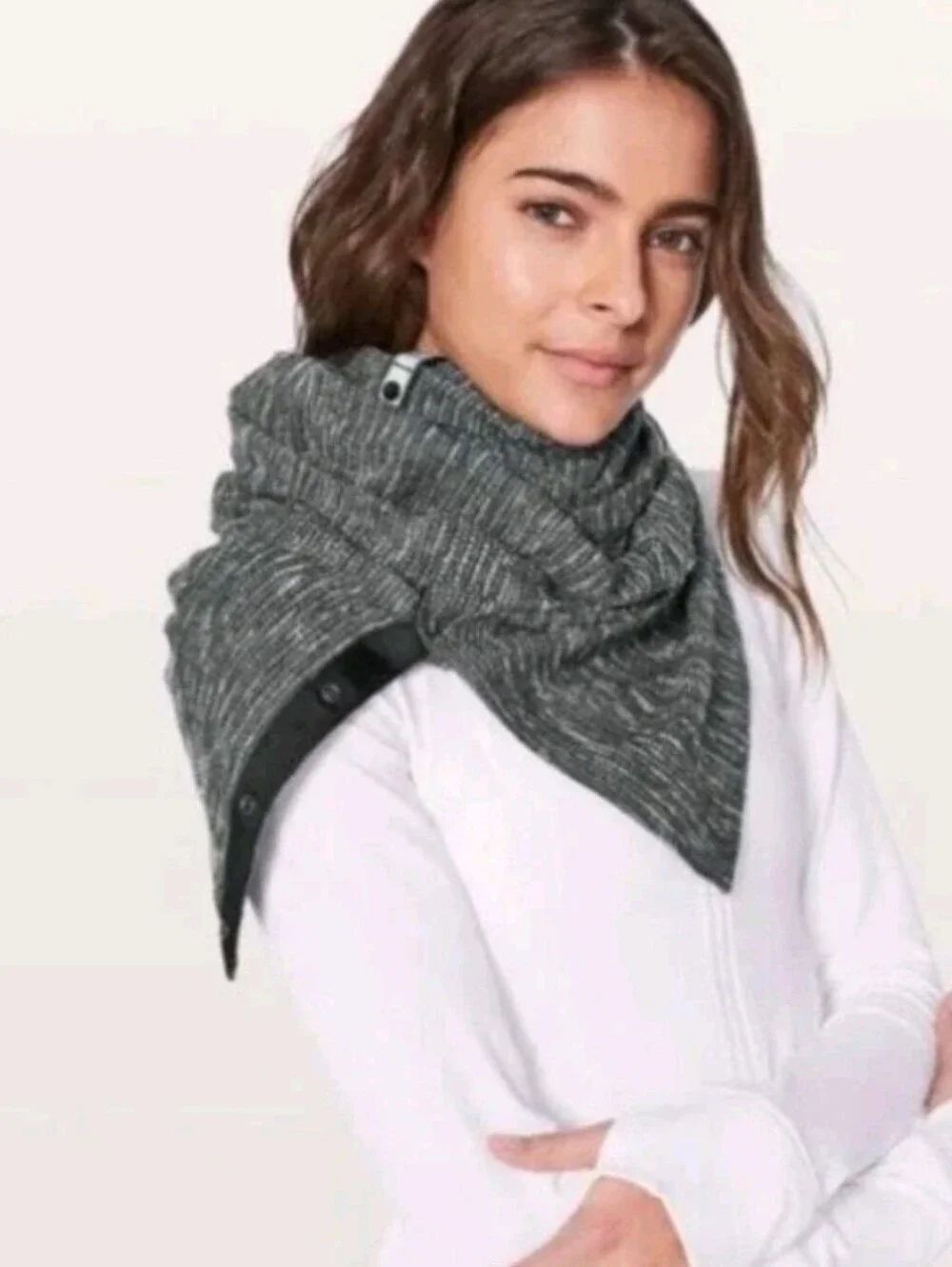 Lululemon Grey Vinyasa Scarf Wrap